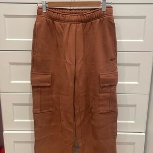 Brown Tna mega cargo sweatpants size:xs